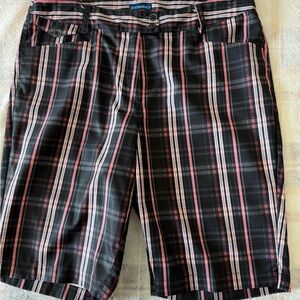 ⭐️Golf America Women’s Plaid Bermuda Shorts Black Pink White Red⭐️3/$25